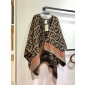 Fendi Wool and Cashmere FF Poncho