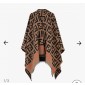 Fendi Wool and Cashmere FF Poncho