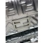 Borsa in pelle Fendi Silver Medium Bagutte