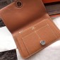 1:1 Hermes Dogon Wallet in soft togo leather