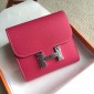 1:1 Hermes Constance Compact Wallet in epsom leather