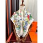 Hermes silk square scarf 90cm