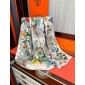 Hermes silk square scarf 90cm