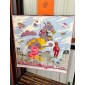 Hermes silk square scarf 90cm