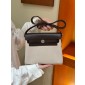 Hermes Herbag Mini Bag- Ecru/Black