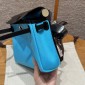 Hermes Herbag Mini Bag- bleu riviera/ noir