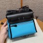 Hermes Herbag Mini Bag- bleu riviera/ noir