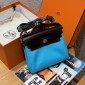 Hermes Herbag Mini Bag- bleu riviera/ noir