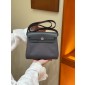 Hermes Herbag Mini Bag- ardoise/ ardoise