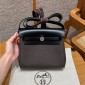 Hermes Herbag Mini Bag-Dark bronze /noir
