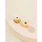 Hermes Mini Mailon Earrings-Crème