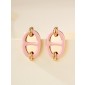 Hermes Mini Mailon Earrings-Rose candeur