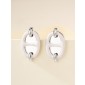 Hermes Mini Mailon Earrings-Crème