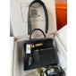 Hermes Kelly Lakis Pocket 28 / 32 in Swift Leather-Black
