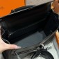 Hermes Kelly Lakis Pocket 28 / 32 in Swift Leather-Black
