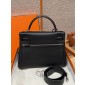 Hermes Kelly Lakis Pocket 28 / 32 in Swift Leather-Black