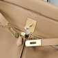 Hermes Kelly Lakis Pocket 28 / 32 in Swift Leather-Beige