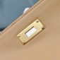 Hermes Kelly Lakis Pocket 28 / 32 in Swift Leather-Beige