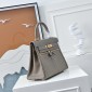 Hermes Kelly Lakis Pocket 28 / 32 in Swift Leather-Etoupe
