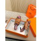 Hermes Leather Mules Heel 8cm, Size 35-42