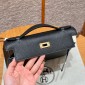 Hermes Kelly Pochette in Epsom Leather-Black
