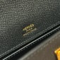 Hermes Kelly Pochette in Epsom Leather-Black