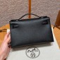 Hermes Kelly Pochette in Epsom Leather-Black