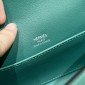 Hermes Kelly Pochette in Swift Leather-Vert Vertigo