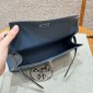 Hermes Kelly Pochette in Swift Leather-Blue de presse