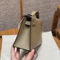 Hermes Kelly Pochette in Swift Leather-Beige marfa
