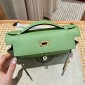 Hermes Kelly Pochette in Epsom Leather-Vert Criquet