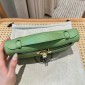 Hermes Kelly Pochette in Epsom Leather-Vert Criquet