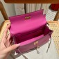 Hermes Kelly Pochette in Swift Leather-Magnolia