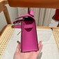Hermes Kelly Pochette in Swift Leather-Magnolia