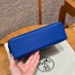 Hermes Kelly Pochette in Swift Leather-Blue electric