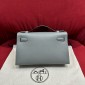 Hermes Kelly Pochette in Epsom Leather-Vert Amanda