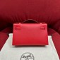Hermes Kelly Pochette in Epsom Leather-Red