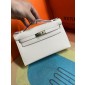 Hermes Kelly Pochette in Epsom Leather-Cream white
