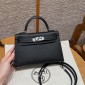 Hermes Mini Kelly Epsom leather-Black