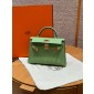 Hermes Mini Kelly Epsom leather-Vert Criquent