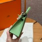 Hermes Mini Kelly Epsom leather-Vert Criquent