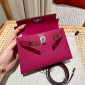 Hermes Mini Kelly Epsom leather-Rose purple