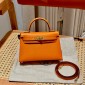 Hermes Mini Kelly Epsom leather-Orange