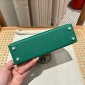 Hermes Mini Kelly Epsom leather-Vert vertigo