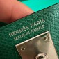 Hermes Mini Kelly Epsom leather-Vert vertigo