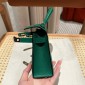 Hermes Mini Kelly Epsom leather-Vert vertigo