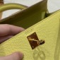 Hermes Mini Kelly Epsom leather-Lime