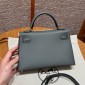Hermes Mini Kelly Epsom leather-Vert Amanda