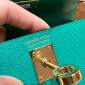 Hermes Mini Kelly Epsom leather-Vert jade