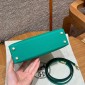 Hermes Mini Kelly Epsom leather-Vert jade